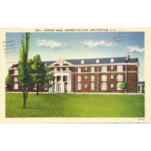   Postcard   Chipley Hall   Lander College   Greenwood South Carolina