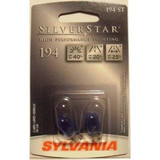  194ST Sylvania Silverstar Backup/Interior Light Bulbs(Pair 