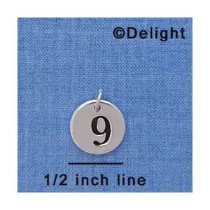  C4388 tlf   9   1/2 Disc   Silver Plated Charm