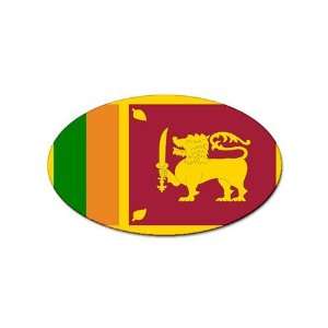  Sri Lanka Flag oval sticker 