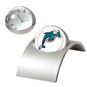 Miami Dolphins NFL Spinning Desk Clock:  Sports & Outdoors