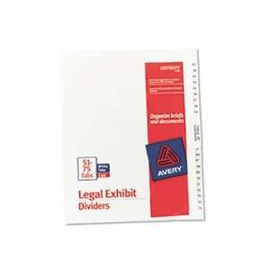  Avery® AVE 11396 AVERY STYLE LEGAL SIDE TAB DIVIDER 