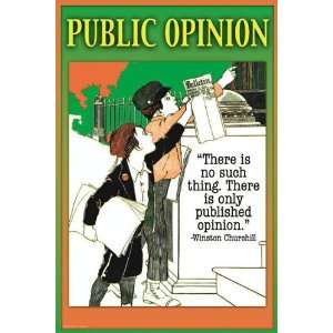    Exclusive By Buyenlarge Public Opinion 20x30 poster