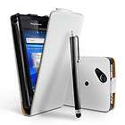 GENUINE REAL LEATHER FLIP CASE for Sony Ericsson Xperia X12 Arc S 