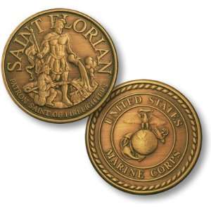 Saint Florian   USMC Bronze Antique
