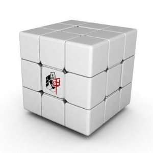   Type A) 3x3 Speed Cube White Assembled DIY Sticker Toys & Games