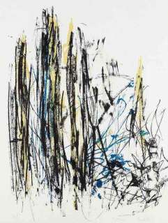 JOAN MITCHELL Arbres (Trees), 1991 Original SIGNED Lithograph Print 