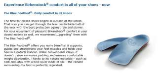 Birkenstock Blue FootBed Insole Orthotic Arch Support  