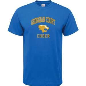 Georgian Court Lions Royal Blue Cheer Arch T Shirt:  Sports 