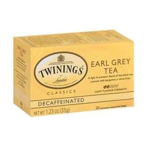Twinings Earl Grey Decaf Tea   4 pack  Grocery & Gourmet 