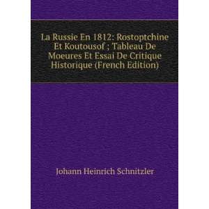   Historique (French Edition) Johann Heinrich Schnitzler Books