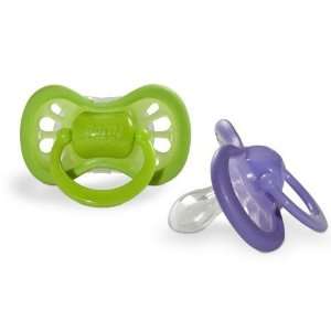  Born Free Twin Pack Coolflow Pacifier 6+ M Purple/green 