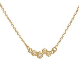  YASUKO AZUMA  Four Bezel Set Diamond Necklace Jewelry