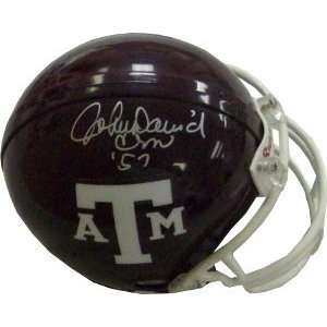  John David Crow signed Texas A&M Mini Helmet 57  Tri Star 