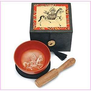   Red Windhorse Tibetan Buddhist Singing Bowl Box Set 
