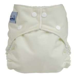  FuzziBunz Baby White Cloth Pocket Diaper Baby