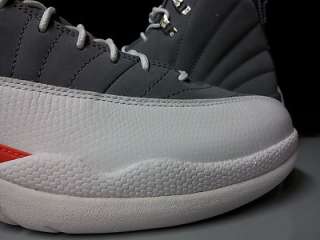   Air Jordan 12 Retro XII Cool Grey White Team Orange 2012 Shoes  