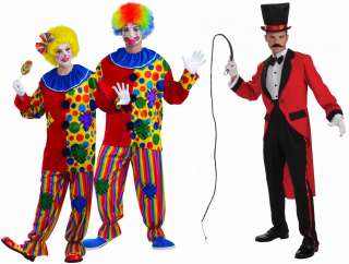   Circus Clown & Circus Master Adult Couples Costumes   Standard  