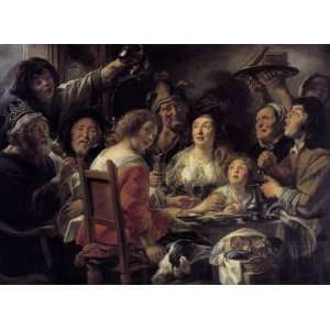 Hand Made Oil Reproduction   Jacob Jordaens   32 x 24 inches   The 