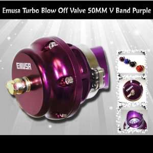  Emusa Turbo Universal Blow Off Valve 50MM V Band Purple 