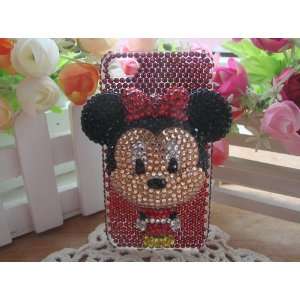  3D Bling Minnie Austrian Crystal iPhone 4/4s Case 