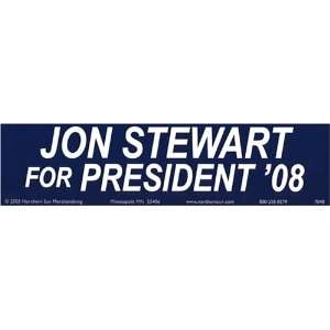  Jon Stewart for President 08 Bumper Sticker Automotive