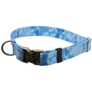  50 Premium Blue Bone Camo Large Patterned Dog Collar 