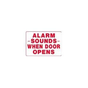   SOUNDS WHEN DOOR OPENS 10x14 Heavy Duty Plastic Sign: Everything Else
