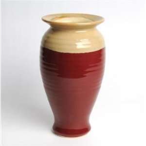  Tumbleweed Pottery 5577R Vase 10 inch   Red: Home 