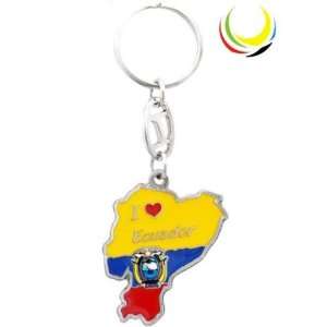  Keychain  ECUADOR MAP  