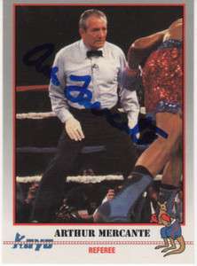 Arthur Mercante Boxing Referee HOF SIGNED1991 Kayo Card COA  