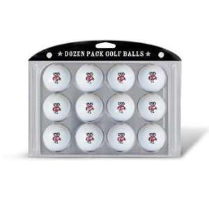  Wisconsin Badgers NCAA Dozen Golf Ball Pack: Sports 