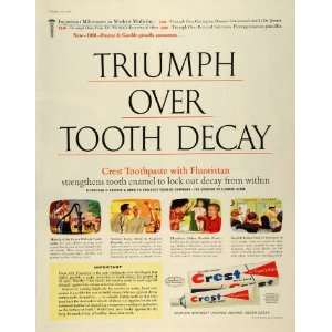   Dental Tooth Decay Dentifrice   Original Print Ad