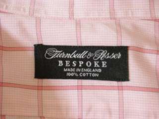 vintage Turnbull & Asser bespoke mens dress shirt 19.5 pink  