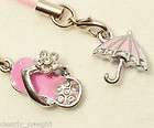 PINK PURSE SHOE HEEL CELL PHONE CHARMS  WOW! 5380  