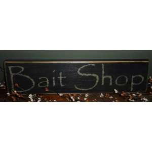  BAIT SHOP Rustic Chic Shabby CUSTOM Fishing Wall Plaque 
