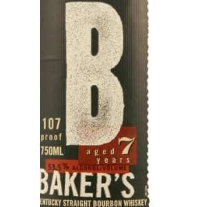Bakers Kentucky Straight Bourbon Whiskey 7 Year (107 Proof) 750ml 750 