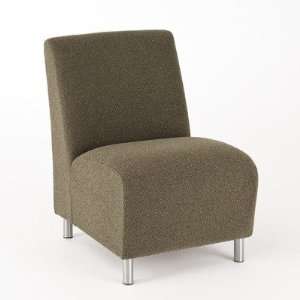  Ravenna Series Armless Guest Chair Finish: Black, Material 