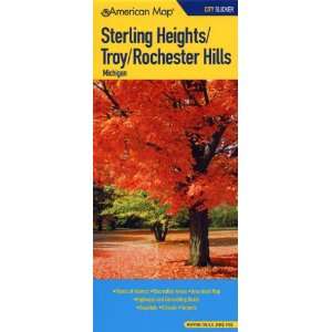  Sterling Heights/Troy/Rochester Hills, Michigan Map (City 