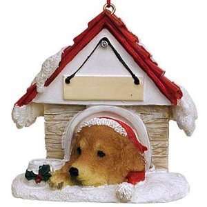  Golden Retriever Doghouse Magnet/Ornament: Everything Else