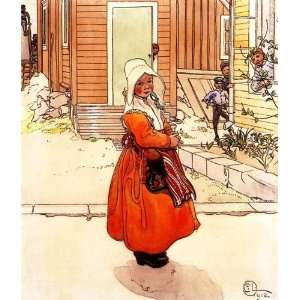  FRAMED oil paintings   Carl Larsson   24 x 28 inches 