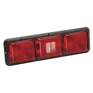 BARGMAN   STANDARD TAILLIGHT #84 RECESSED TRIPLE LONG HORIZONTAL RED 