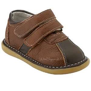   Squeak Baby Toddler Little Boys Brown Cross Design Shoes 3 12: Baby