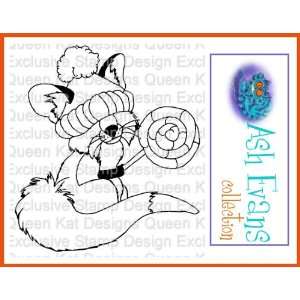  Lolli Pop Fox Unmounted Rubber Stamp: Everything Else