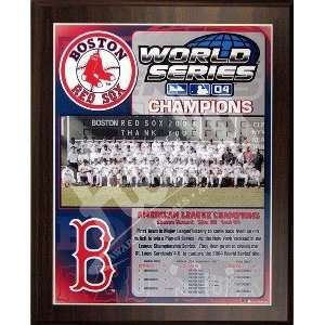  Boston Red Sox World Series 2004 Champs Healy Plaque 