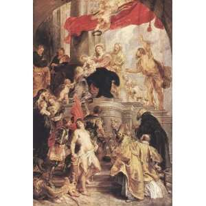 Oil Painting: Bethrotal of St Catherine (sketch): Peter Paul Rubens Ha