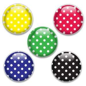  Decorative Push Pins 5 Big Polka Dots: Office Products