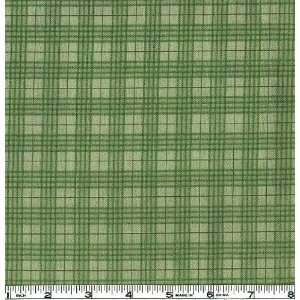   Flannel Prints Plaid Green Fabric By The Yard Arts, Crafts & Sewing