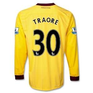  Arsenal 10/11 TRAORE Away LS Soccer Jersey Sports 