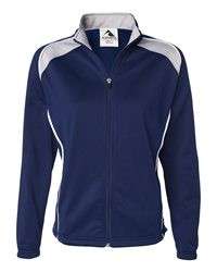 Augusta Sportswear Ladies Womens Tri Color Track Jacket S 2XL Navy 